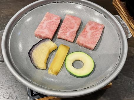 鉄板焼き食材 鉄板焼き食材の写真