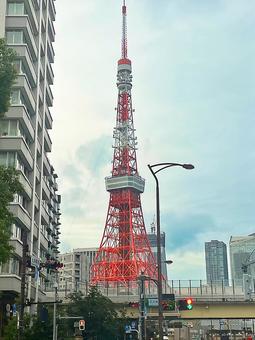 Scenery with Tokyo Tower, JPG Scenery with Tokyo Tower, JPG