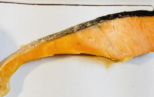 日本食 日本食 魚,焼き魚,シャケの写真素材