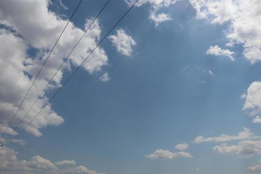Photo, landscape, blue, cloud, 