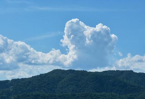 真夏の青空と白い雲 真夏の青空と白い雲 風景,青空,スカイブルーの写真素材