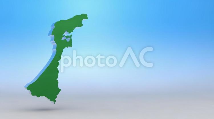 石川県：タイトルバック（青空：左側） 石川県,金沢市,立体の写真素材