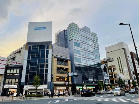 河原町三条の雑居ビル群 河原町三条の雑居ビル群 河原町三条,三条通,河原町通の写真素材