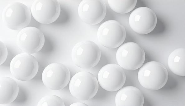 白いシャボン玉、ボール 白いシャボン玉、ボールの写真