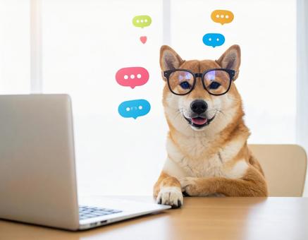 在宅ワークの写真