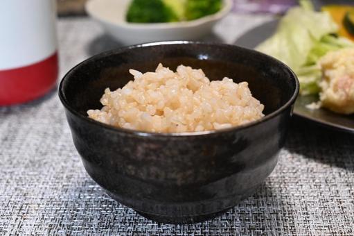 玄米ご飯 玄米,ご飯,米の写真素材