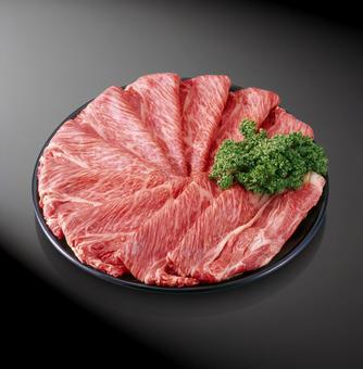 黒毛和牛ロースしゃぶしゃぶ用 黒毛和牛ロースしゃぶしゃぶ用 しゃぶしゃぶ用,和牛,牛肉の写真素材