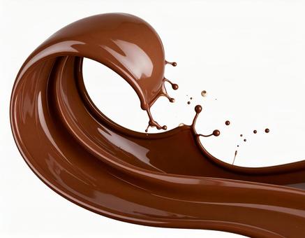 溶けたチョコレート 溶けたチョコレートの写真