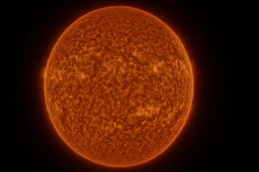 太陽表面の粒状斑 太陽表面の粒状斑の写真