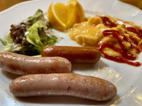 アメリカンブレックファースト、朝食 アメリカンブレックファースト、朝食の写真