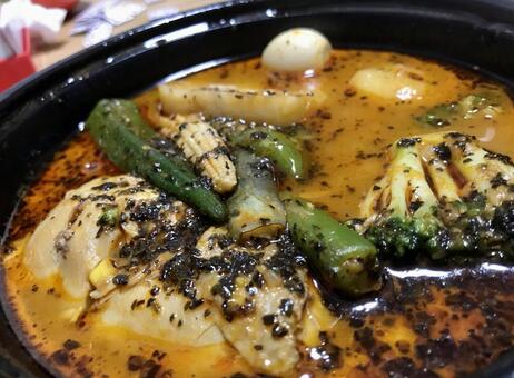 香るスープカレーの湯気 スープカレー,カレー,スパイスの写真素材