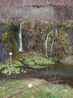 フンベの滝 自然,風景,木の写真素材