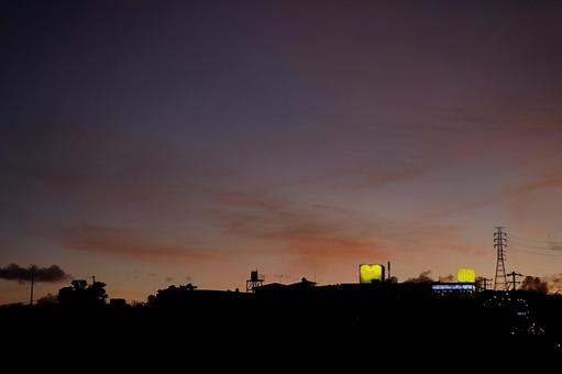 夕暮れ 夜景 夕暮れ 夜景の写真