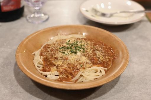 ミートソーススパゲティ ミートソーススパゲティ パスタ,スパゲティ,ランチの写真素材