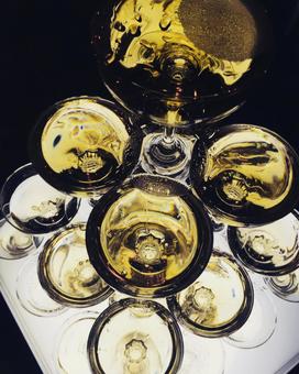 シャンパンタワー シャンパンタワー シャンパンタワー,シャンパン,champagneの写真素材