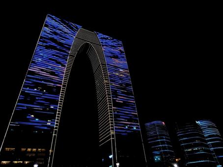 蘇州・東方之門 蘇州・東方之門の写真