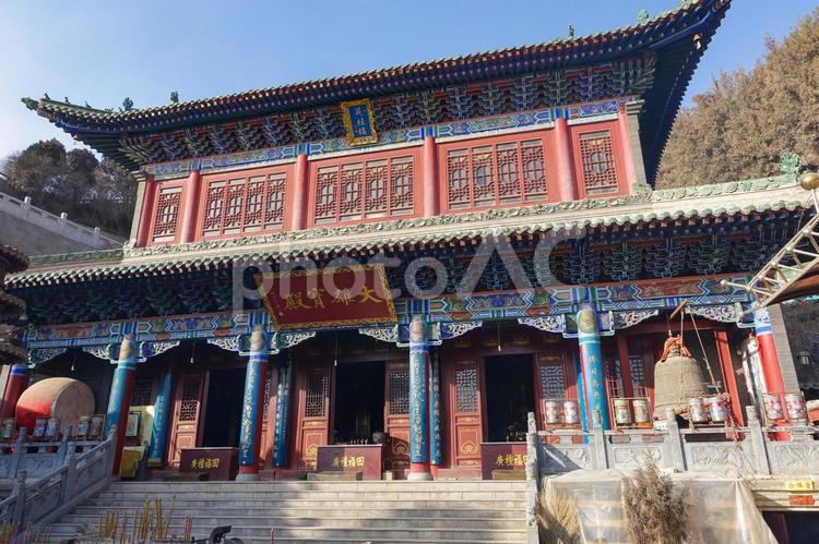 中国甘粛省蘭州の白塔山の風景 中国,甘粛省,蘭州の写真素材