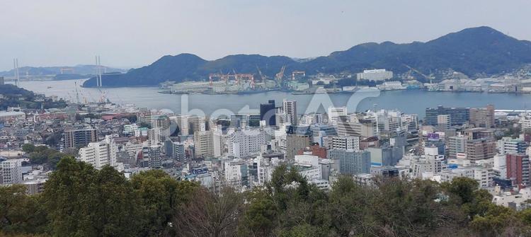 長崎の風景 長崎,長崎市,風頭公園の写真素材