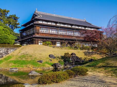 【群馬県】前橋市・臨江閣 臨江閣,前橋市,日本庭園の写真素材