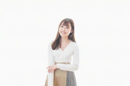 笑顔の若い女性ポートレート 笑顔の若い女性ポートレートの写真