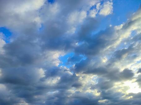 青空と雲 青空と雲の写真