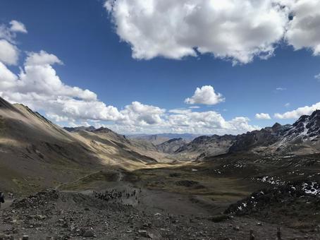 ペルー、アンデスの山 ペルー、アンデスの山 海外,外国,レインボーマウンテンの写真素材