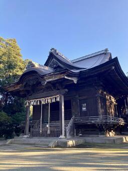 須佐能袁神社・拝殿（縦） スサノオ,福岡県久留米市,神社仏閣の写真素材