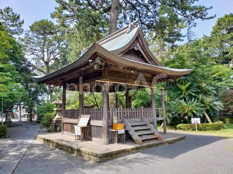 駿河国三之宮御穗神社の舞殿 御穂神社,舞殿,三保の写真素材