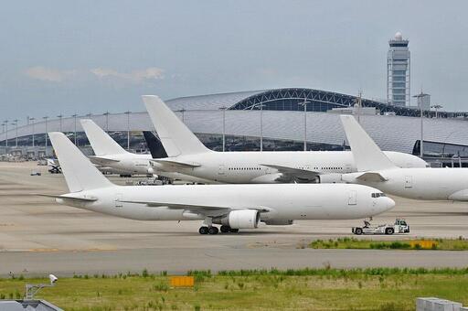飛行機 旅客機,航空機,エンジンの写真素材