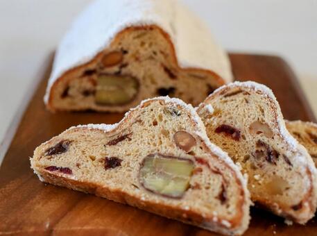 クリスマスシュトーレン① シュトーレン,クリスマス,食べ物の写真素材