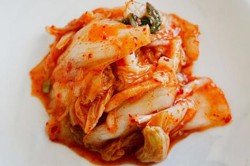 韓国料理:白菜キムチのアップ写真 韓国料理:白菜キムチのアップ写真の写真