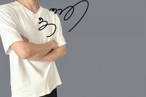 悩みがあってイライラする男性 悩みがあってイライラする男性 イライラ,悩み,不満の写真素材