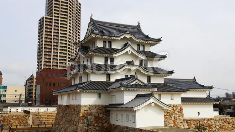 尼崎城 天守閣 城,尼崎城,天守閣の写真素材