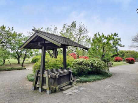 偕楽園 好文亭そばの井戸 偕楽園 好文亭そばの井戸 偕楽園,好文亭,井戸の写真素材