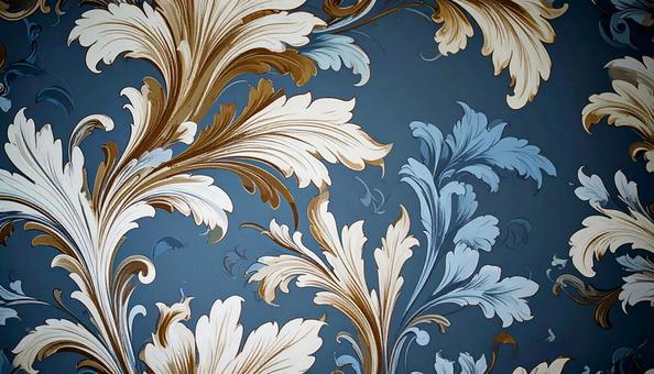 花柄の壁紙の写真