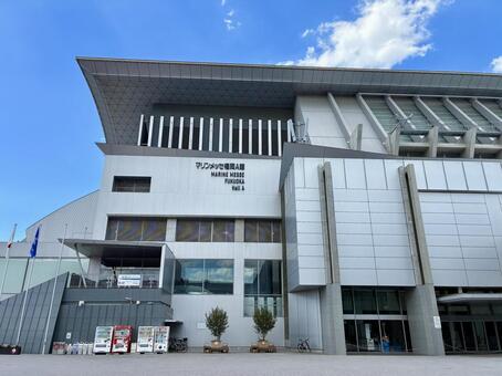 マリンメッセ福岡Ａ館（正面） マリンメッセ,福岡市,博多区の写真素材