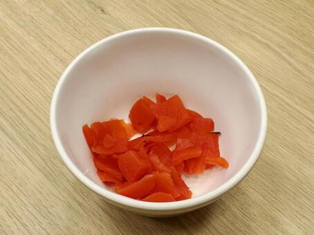 福神漬 福神漬け,福神漬,漬物の写真素材