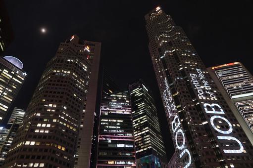 シンガポールの夜景(マリーナベイ) シンガポールの夜景(マリーナベイ) シンガポール,ライトアップ,マリーナベイの写真素材