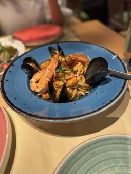 Seafood pasta, JPG