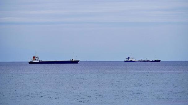 Scenery seen from Hojo Beach in Tateyama City, Chiba Prefecture, JPG Scenery seen from Hojo Beach in Tateyama City, Chiba Prefecture, JPG