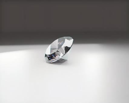 輝くダイヤモンドの白背景３Dレンダリング ダイアモンド,宝石,ダイヤモンドの写真素材