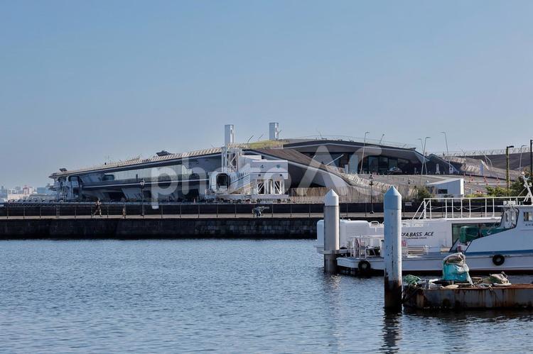 横浜大桟橋の絶景 横浜,大桟橋,港の写真素材