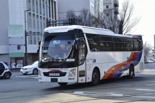 ヒュンダイユニバース　九産交 夜行バス,高速バス,旅行の写真素材