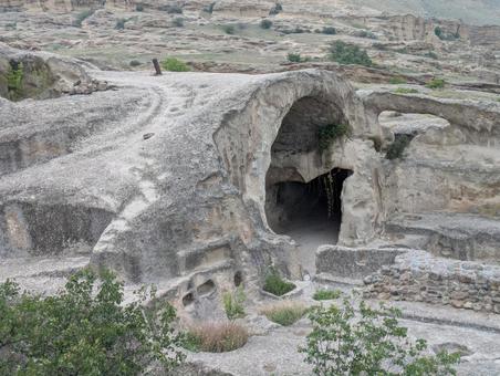 ウプリスツィヘ洞窟住居群 ウプリスツィへ,洞窟住居,岩場の写真素材