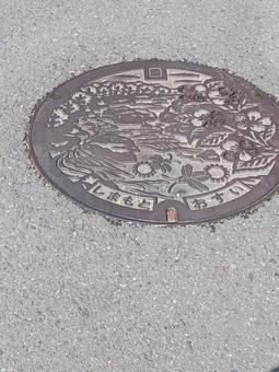 島本町 マンホール 島本町 マンホールの写真