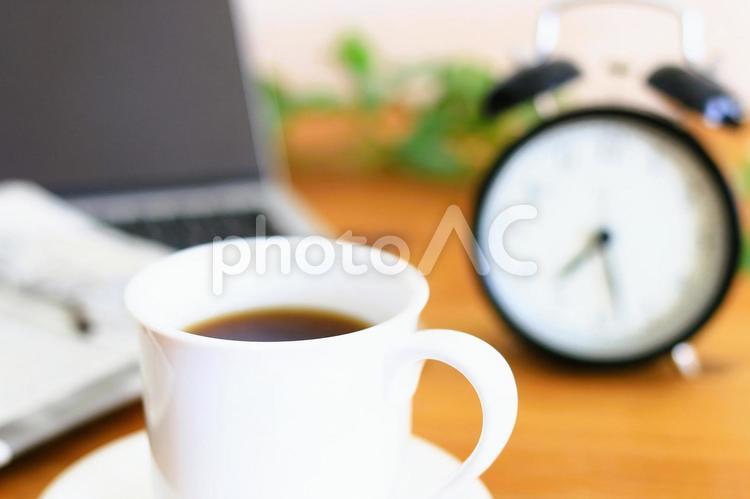 モーニングコーヒー　寛ぎの時間 モーニングコーヒー,コーヒータイム,コーヒーブレイクの写真素材