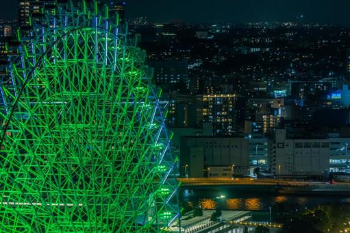 横浜みなとみらいの夜景 #10 横浜みなとみらいの夜景 #10 夜景,みなとみらい,横浜の写真素材
