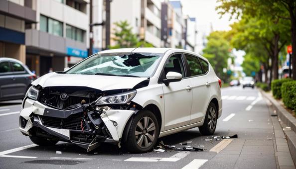 交通事故車 交通事故車の写真