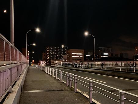 幕張夜景１ 綺麗,素材,景色の写真素材
