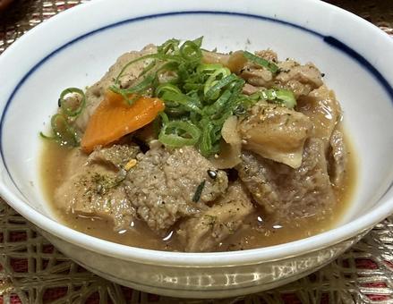 牛もつ煮 牛もつ煮,もつ煮,牛ホルモンの写真素材